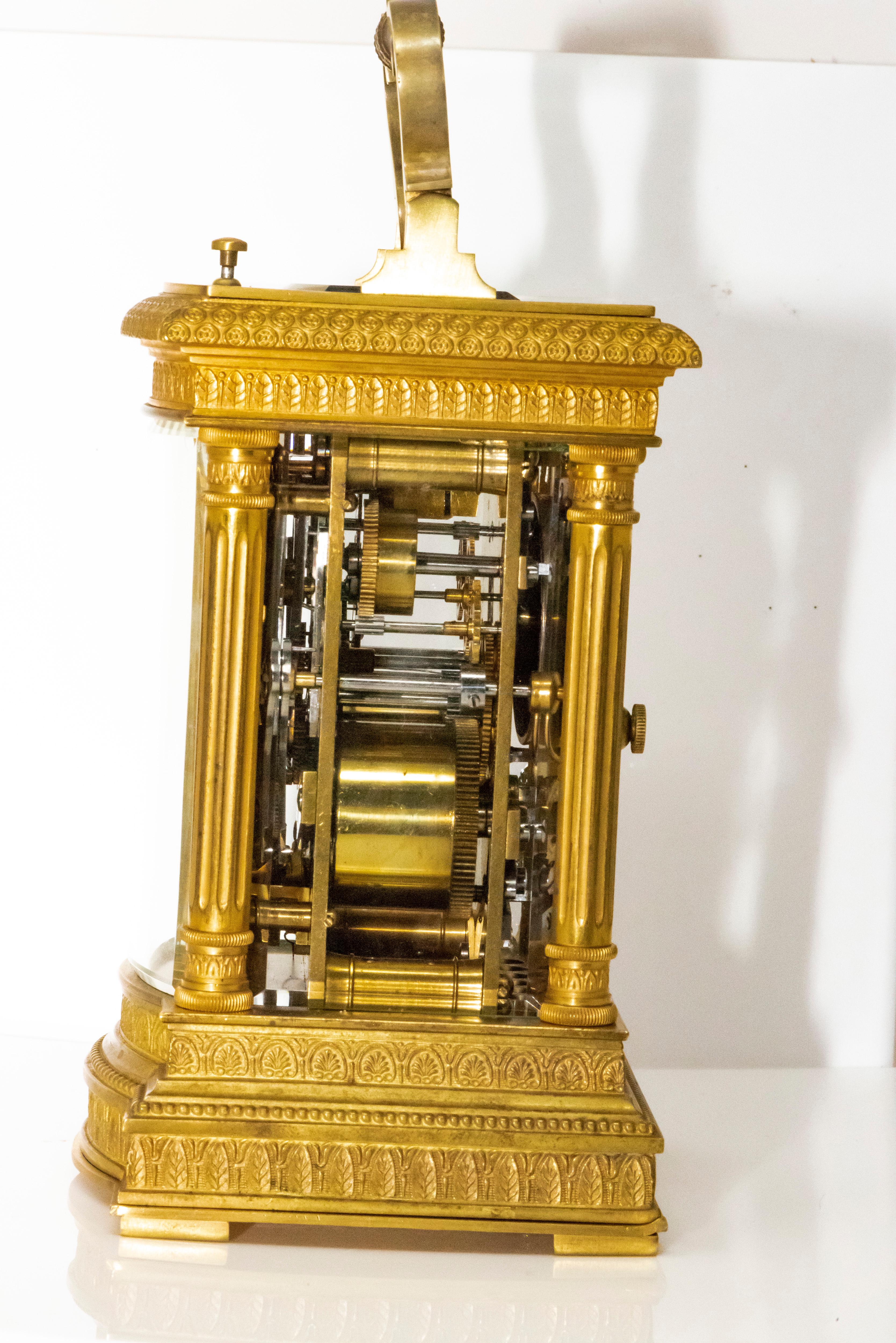 Large and Impressive 1890s Vacheron Constantin Museum Repeating Carriage Clock In Good Condition In New york, NY