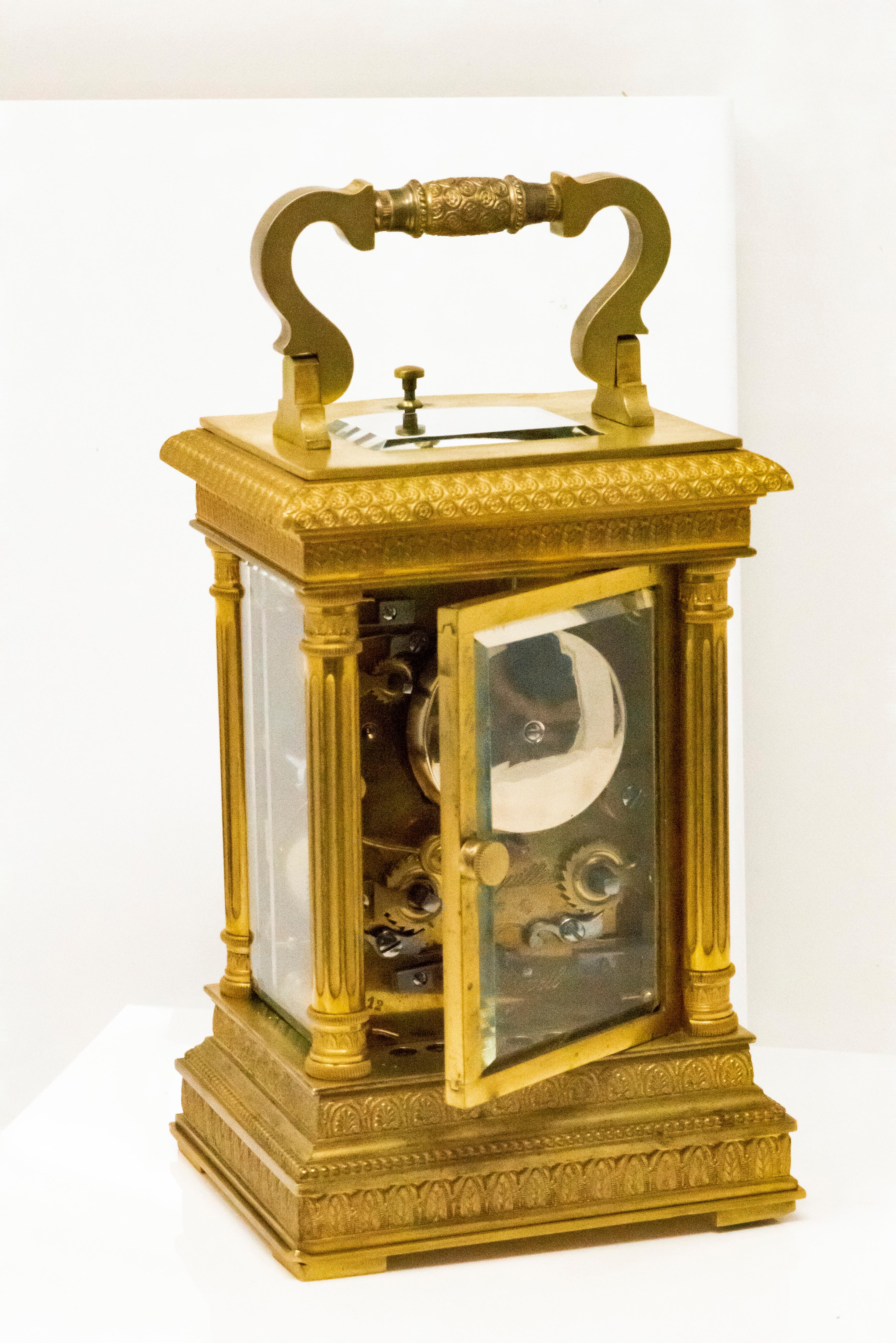 Women's or Men's Large and Impressive 1890s Vacheron Constantin Museum Repeating Carriage Clock