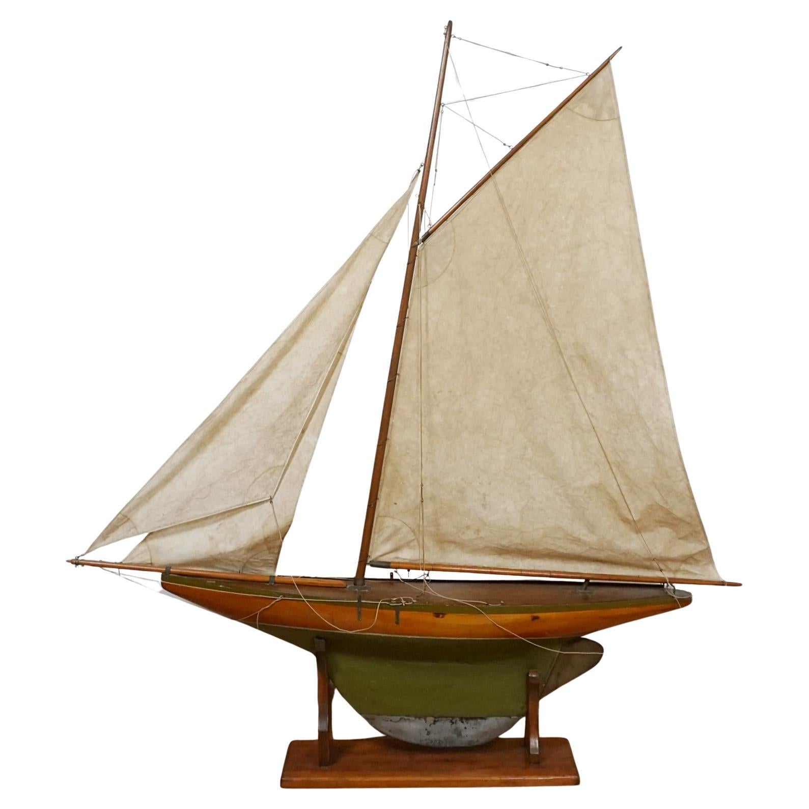 Large and Impressive 19th Century Pond Yacht For Sale