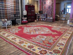Grande e imponente kilim antico di Oushak (DK-117-12)