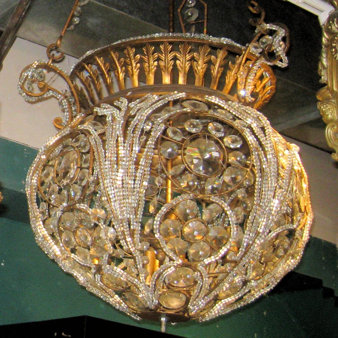 large dome chandelier