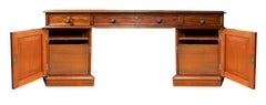 Grand et imposant bureau double en acajou de style George IV, portant le poinçon « T. Wilson, Londres »