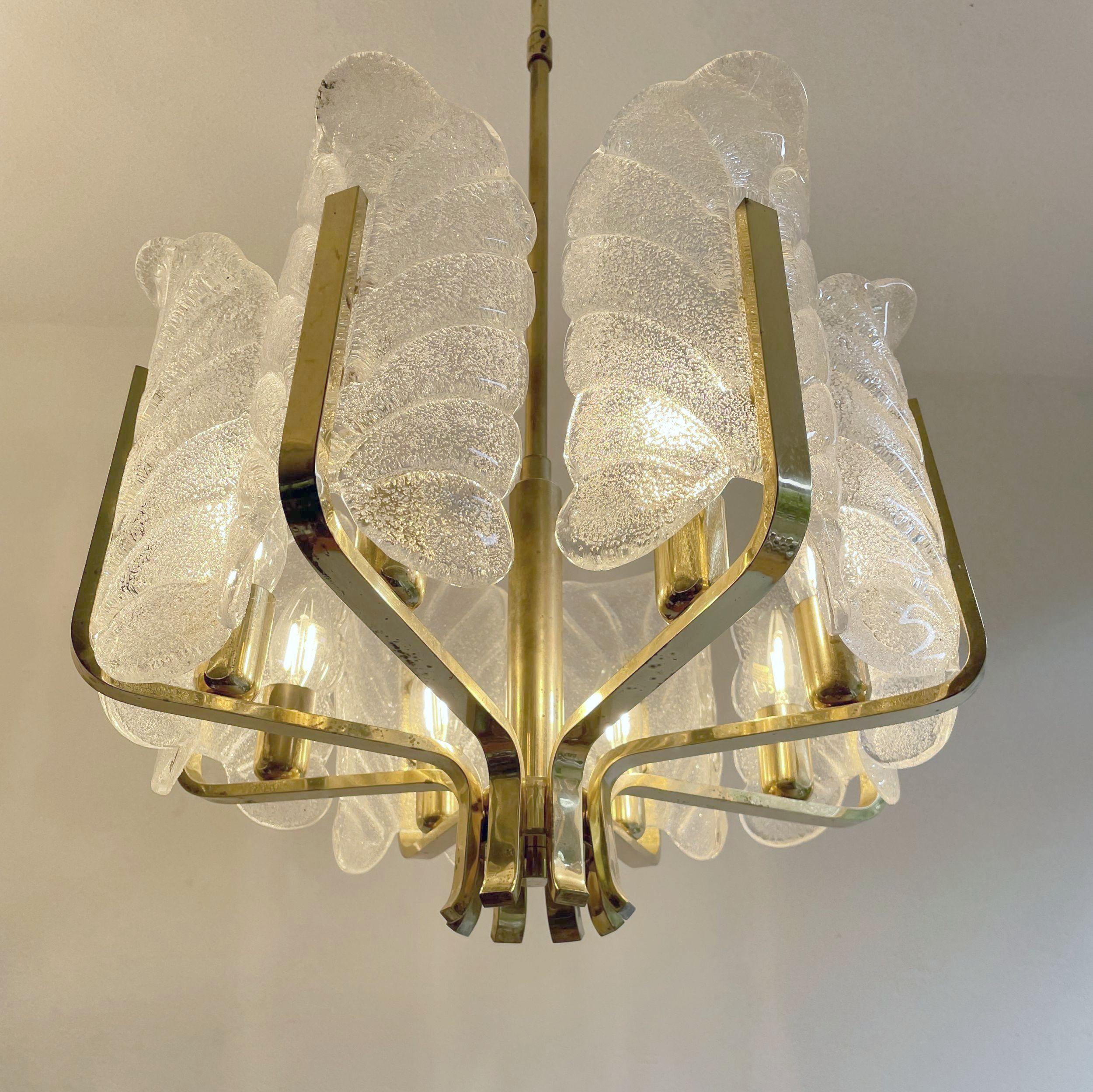 Fine XX secolo Grande e imponente lampadario JSB in vendita