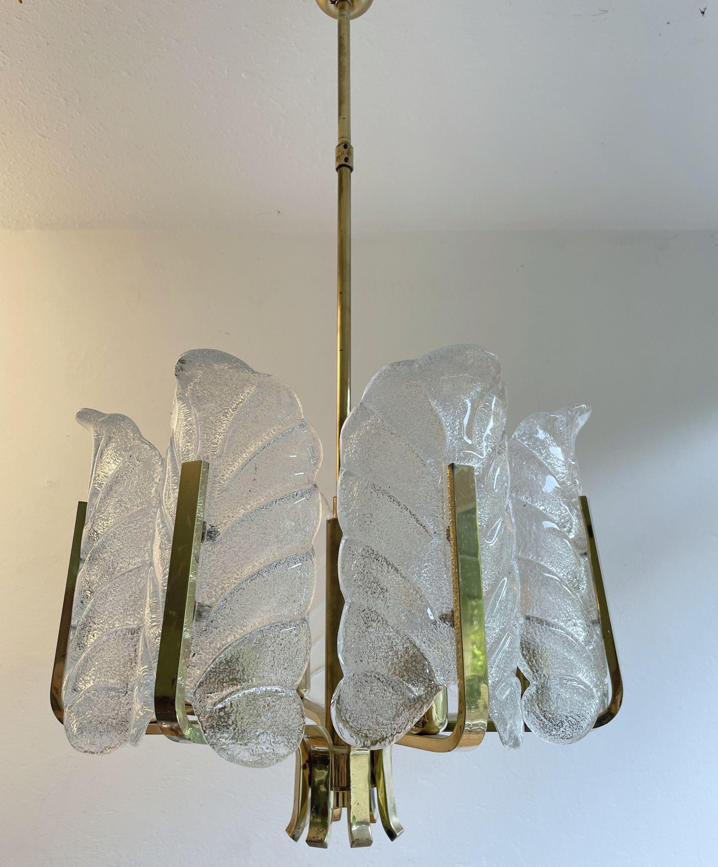 Ottone Grande e imponente lampadario JSB in vendita