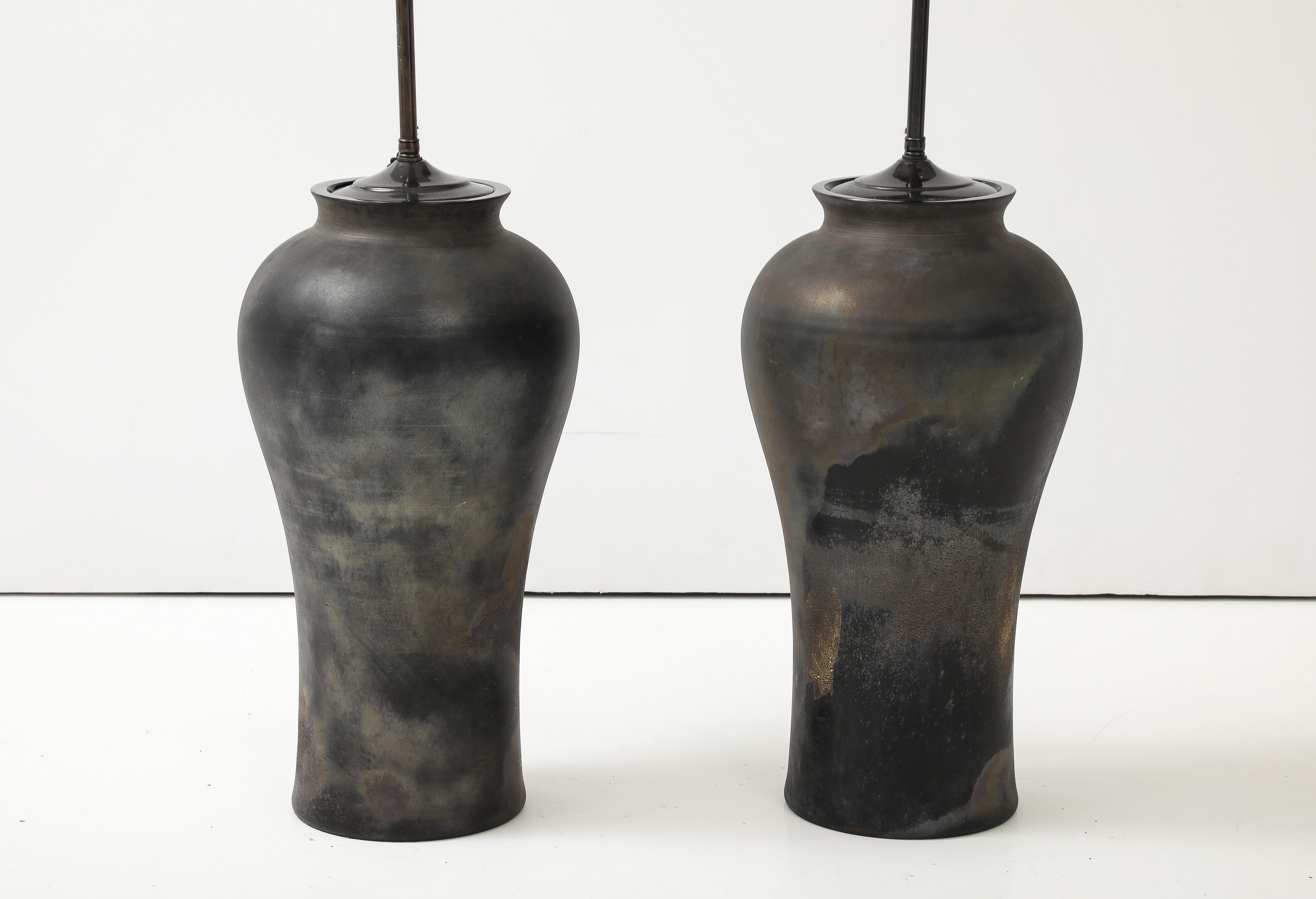 Mid-Century moderno Grande e imponente coppia di lampade in vetro di Cenedesae Scavo. in vendita