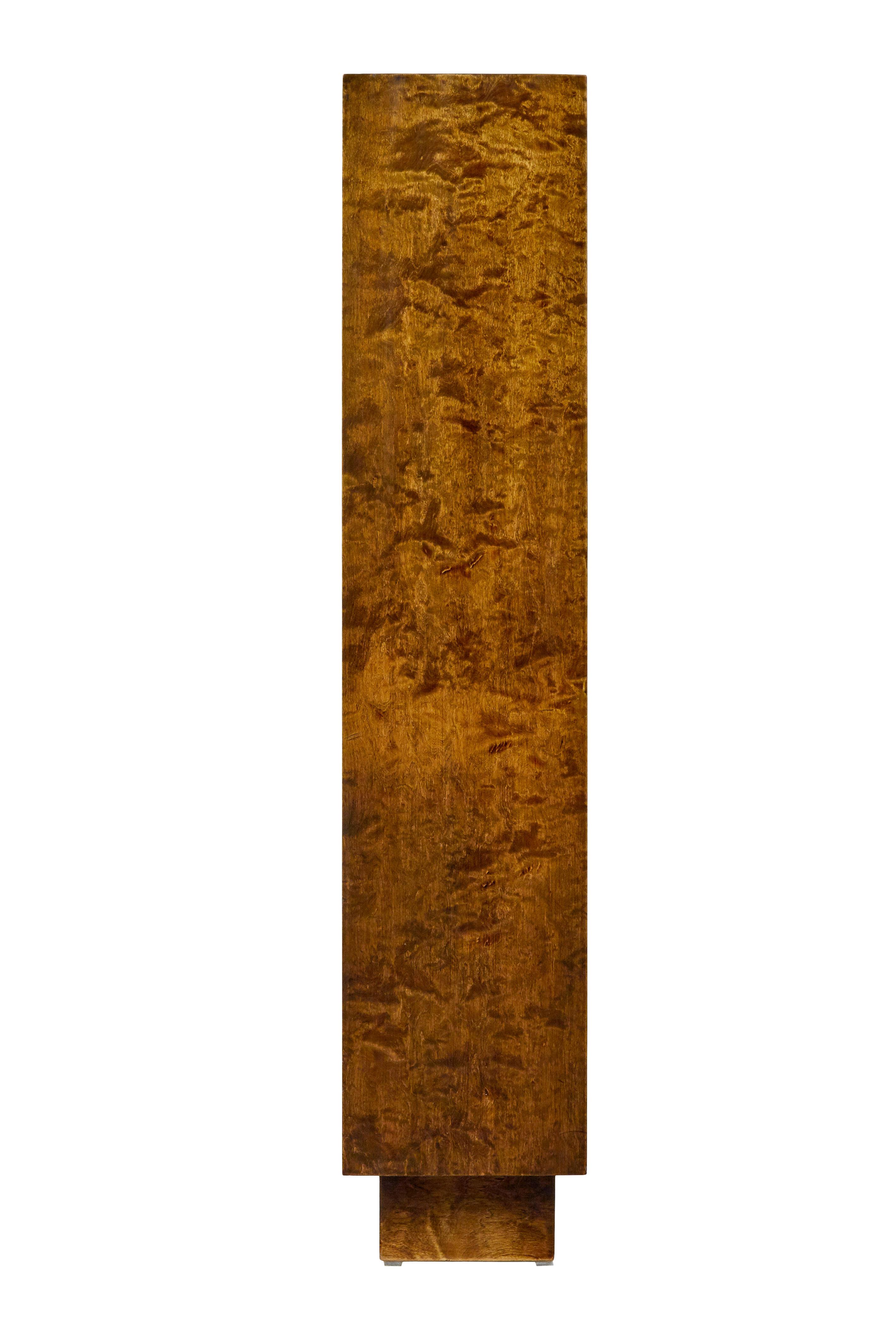 20th Century Large and impressive Swedish dark birch open bookcase For Sale