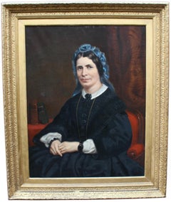 Large and Impressive Victorian Oil Portrait by W.R. Waters, 1877