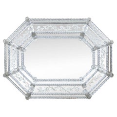 Large And Intricately Designed Venetian Wall Mirror