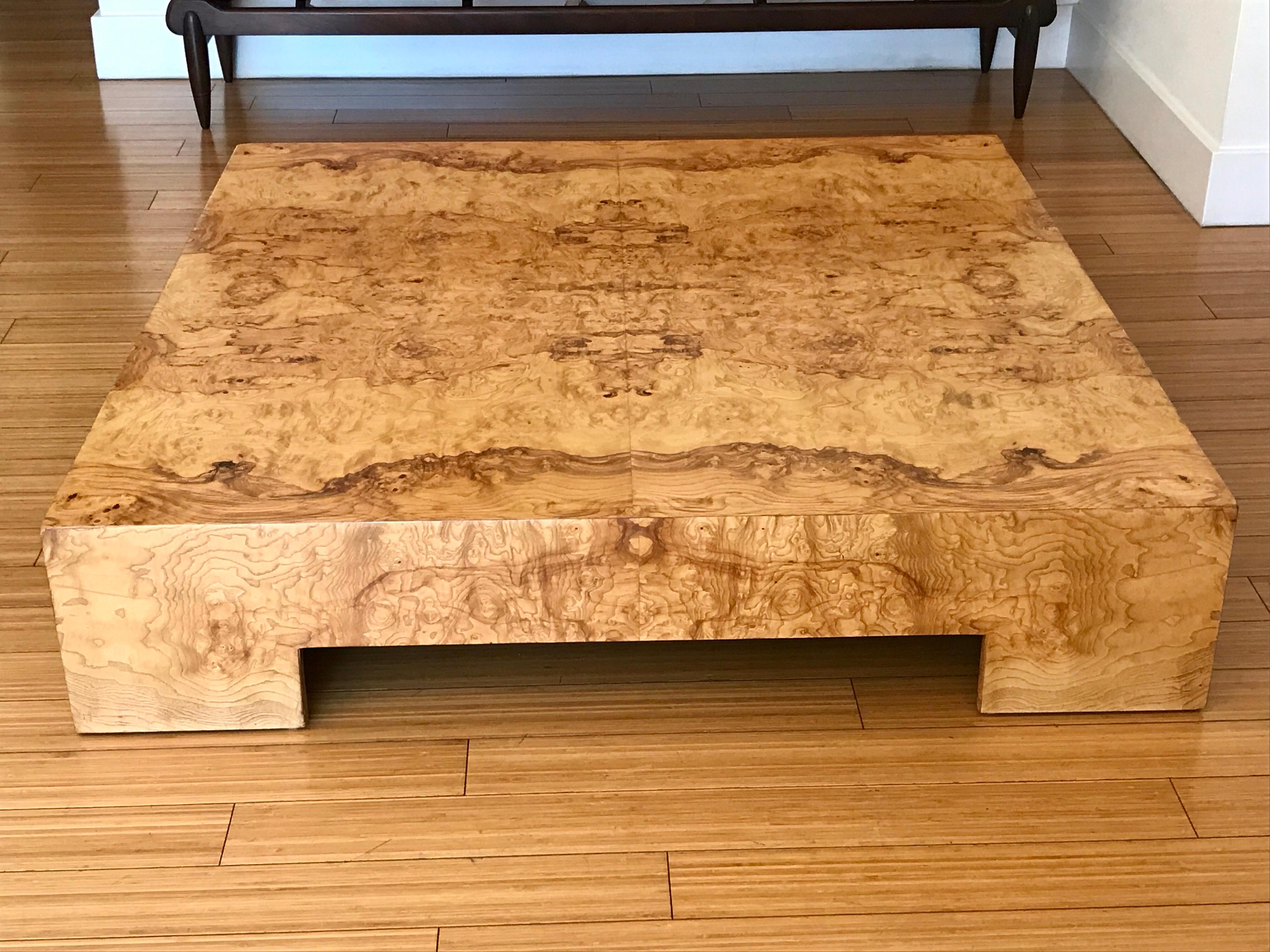 American Large and Low Architectural Coffee Table