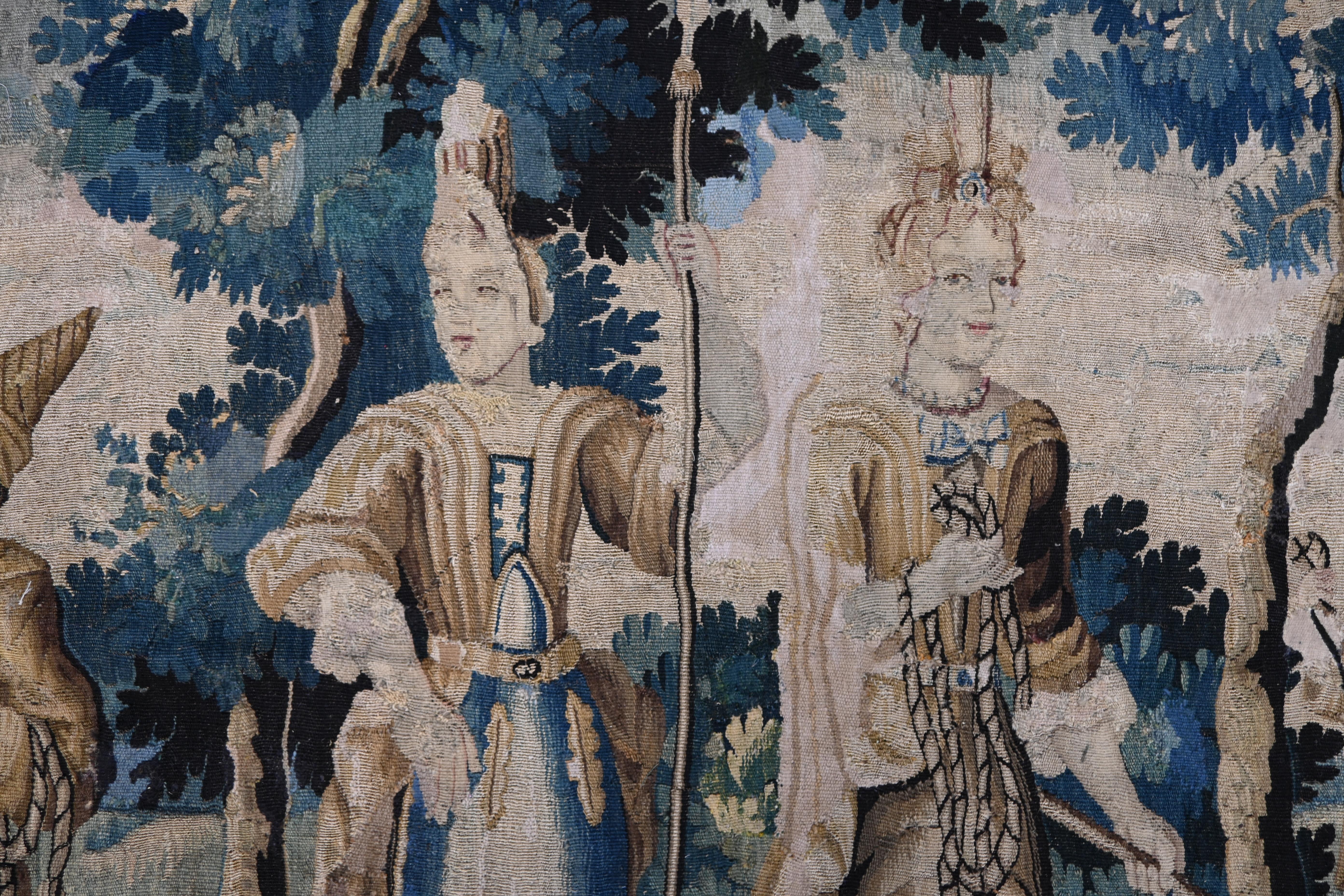 large and rare 17th century tapestry (elephanteau) - N°1340 For Sale 7