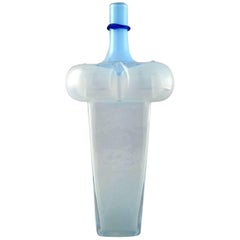 Large and Rare Art Glass Vase, Designed by Bertel Vallien by Kosta Boda