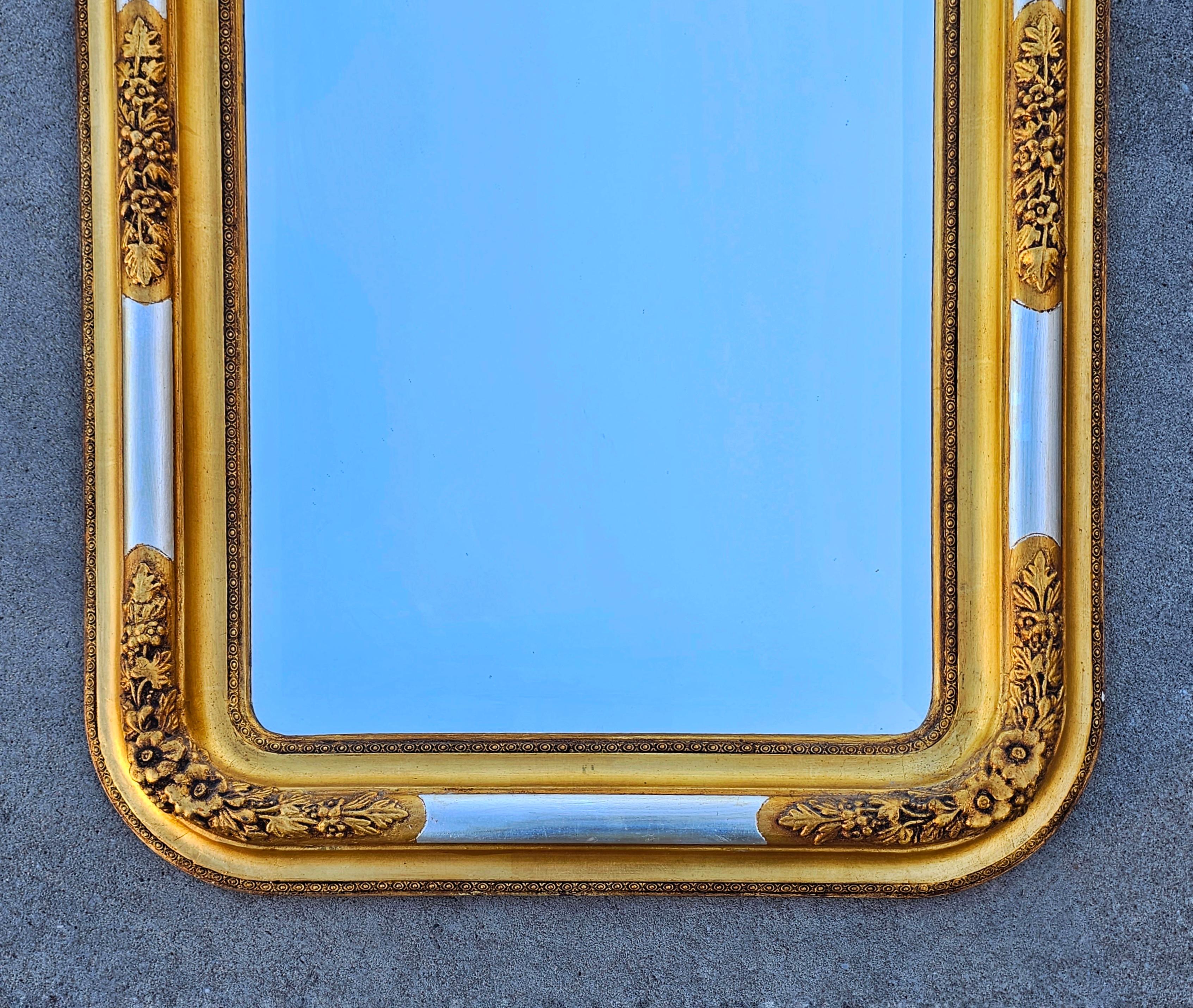 Gilt Large and rare Biedermeier Gold Plated Mirror, Austria cca. 1840s