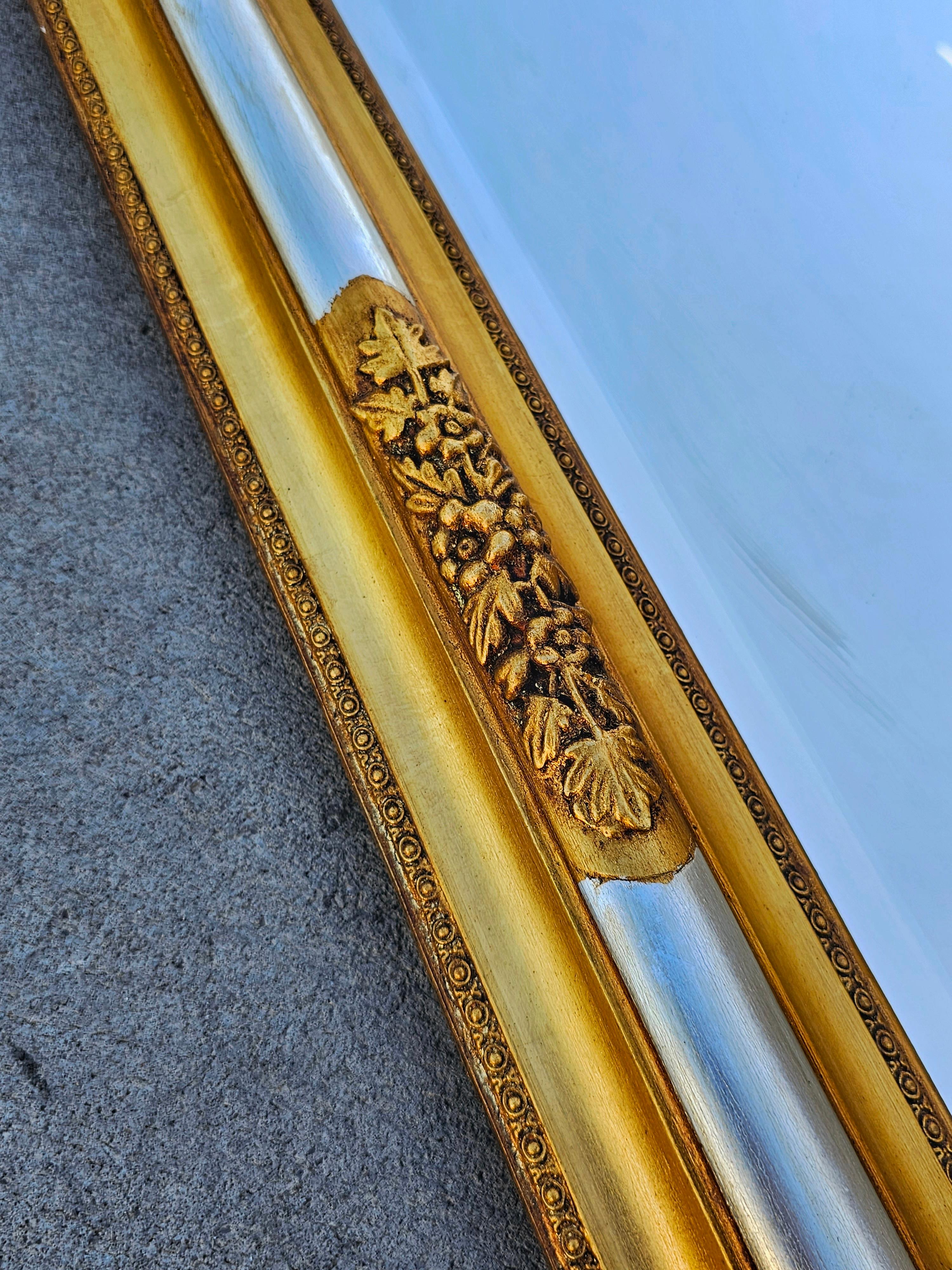 Large and rare Biedermeier Gold Plated Mirror, Austria cca. 1840s In Good Condition In Beograd, RS