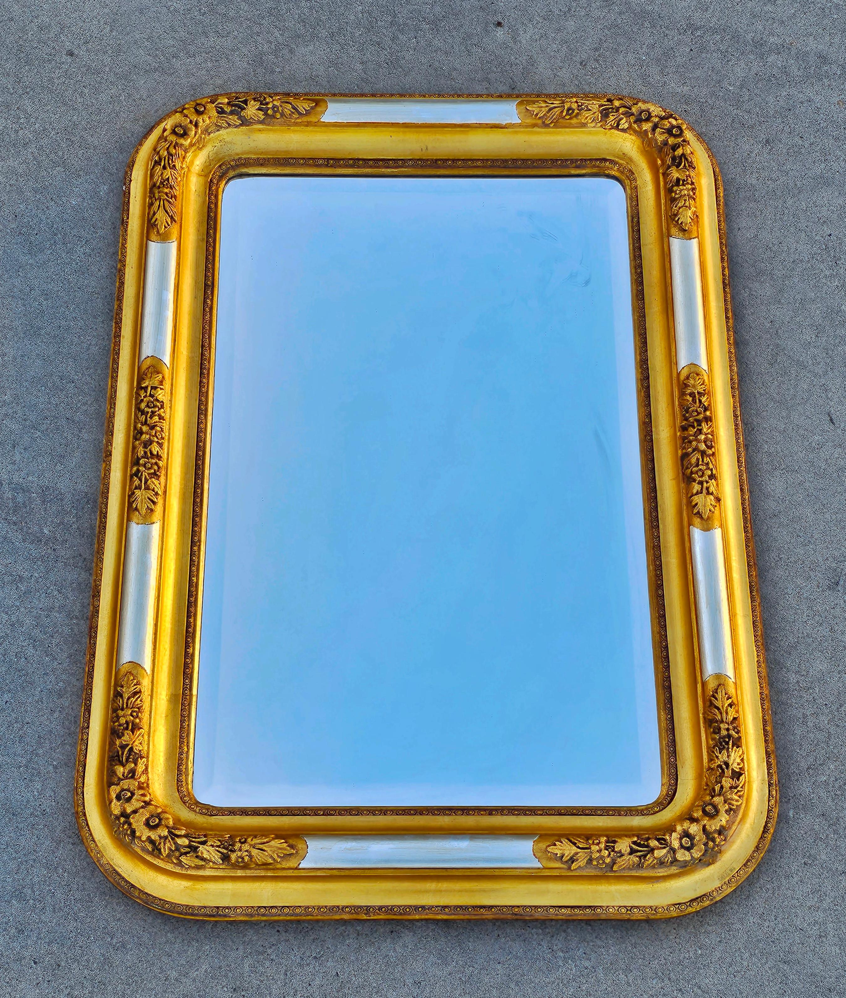Large and rare Biedermeier Gold Plated Mirror, Austria cca. 1840s 1