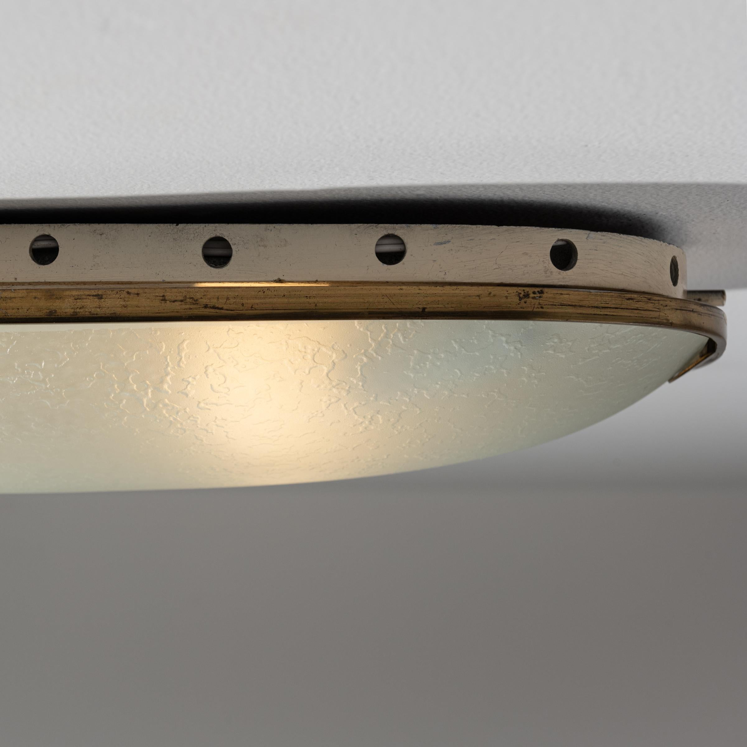 Brass Large and Rare Flush Mount Wall / Ceiling Light by Fontana Arte