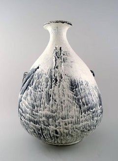 Large and Rare Kähler, Denmark, Stoneware Floor Vase, 1930s
