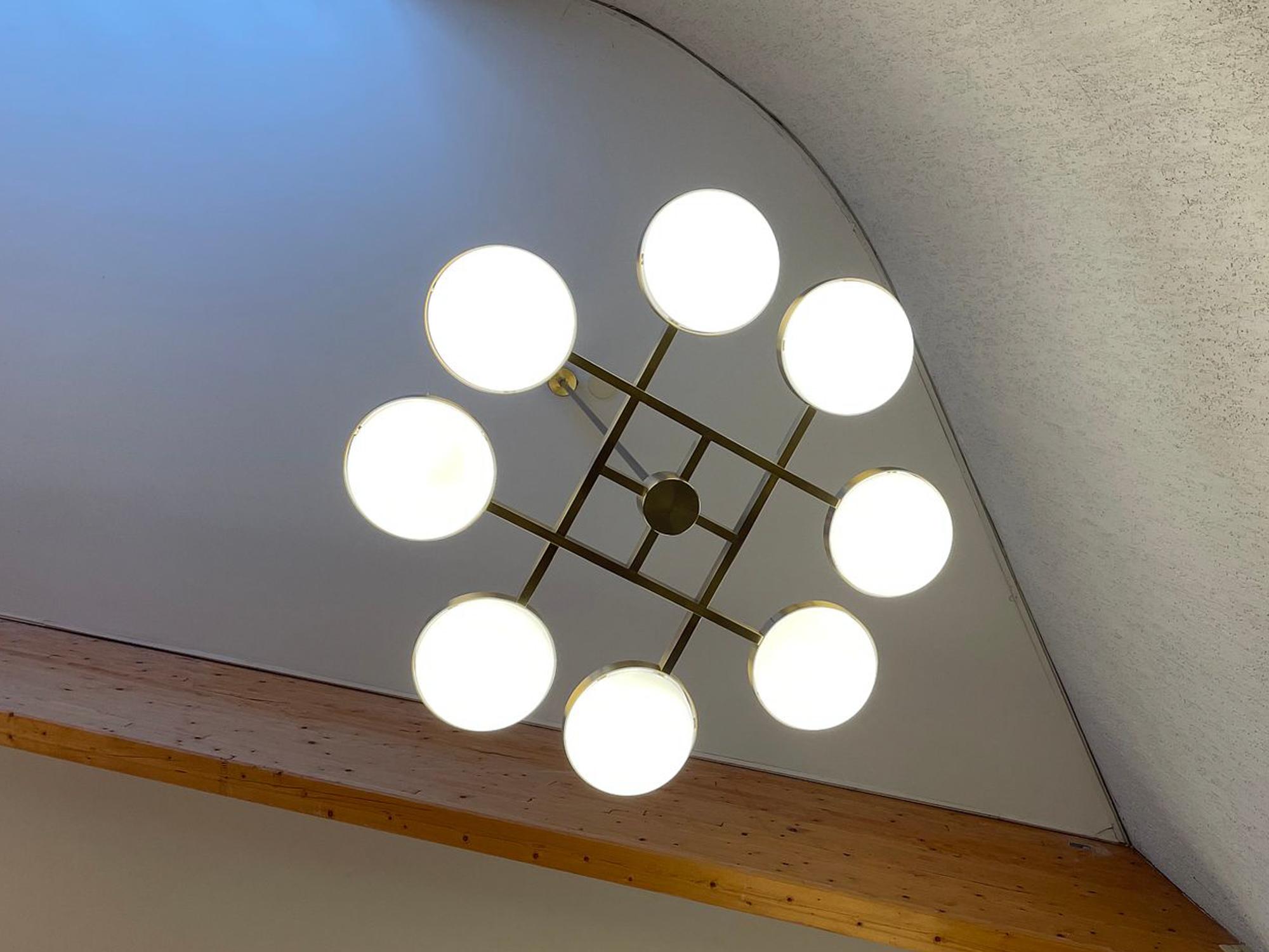 Scandinavian Modern Large and Rare Pendant Model 961-802, Heikki Turunen, Orno Oy, 1970s
