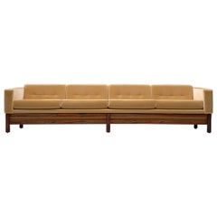 Large and Rare Reupholstered Saporiti Sofa