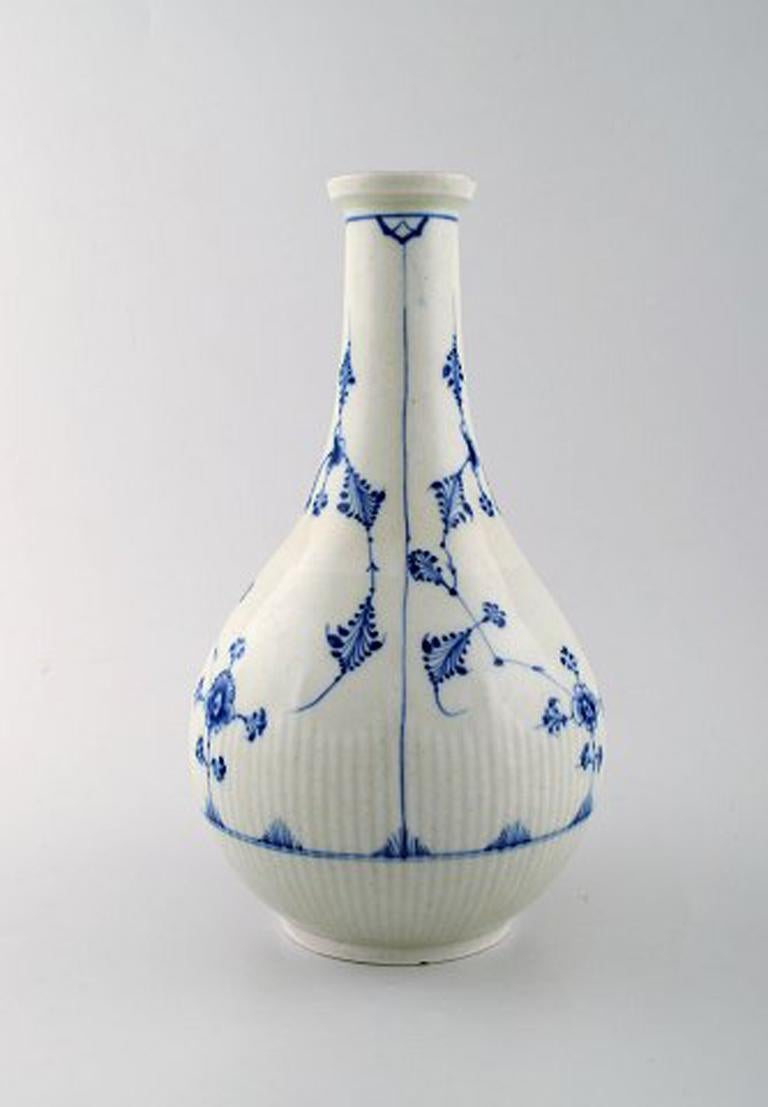 Large and Rare Royal Copenhagen Blue Fluted Vase in Museum Quality at ...
