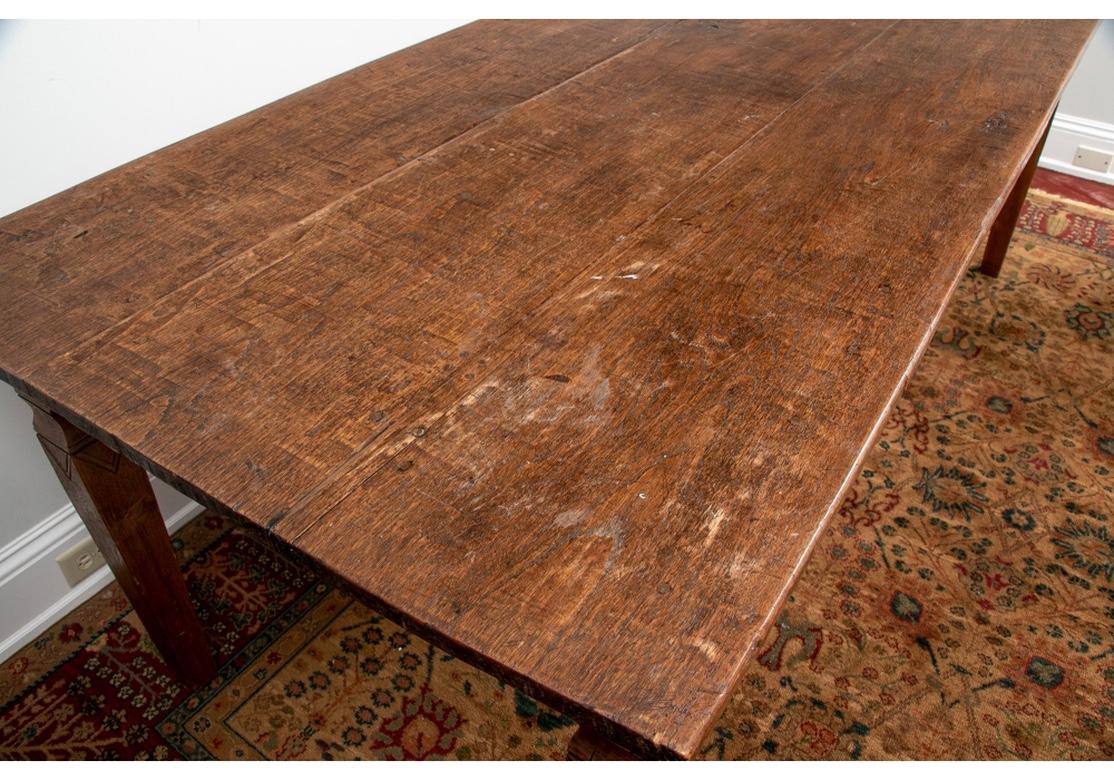 Large and Rustic Antique Farm Table 1