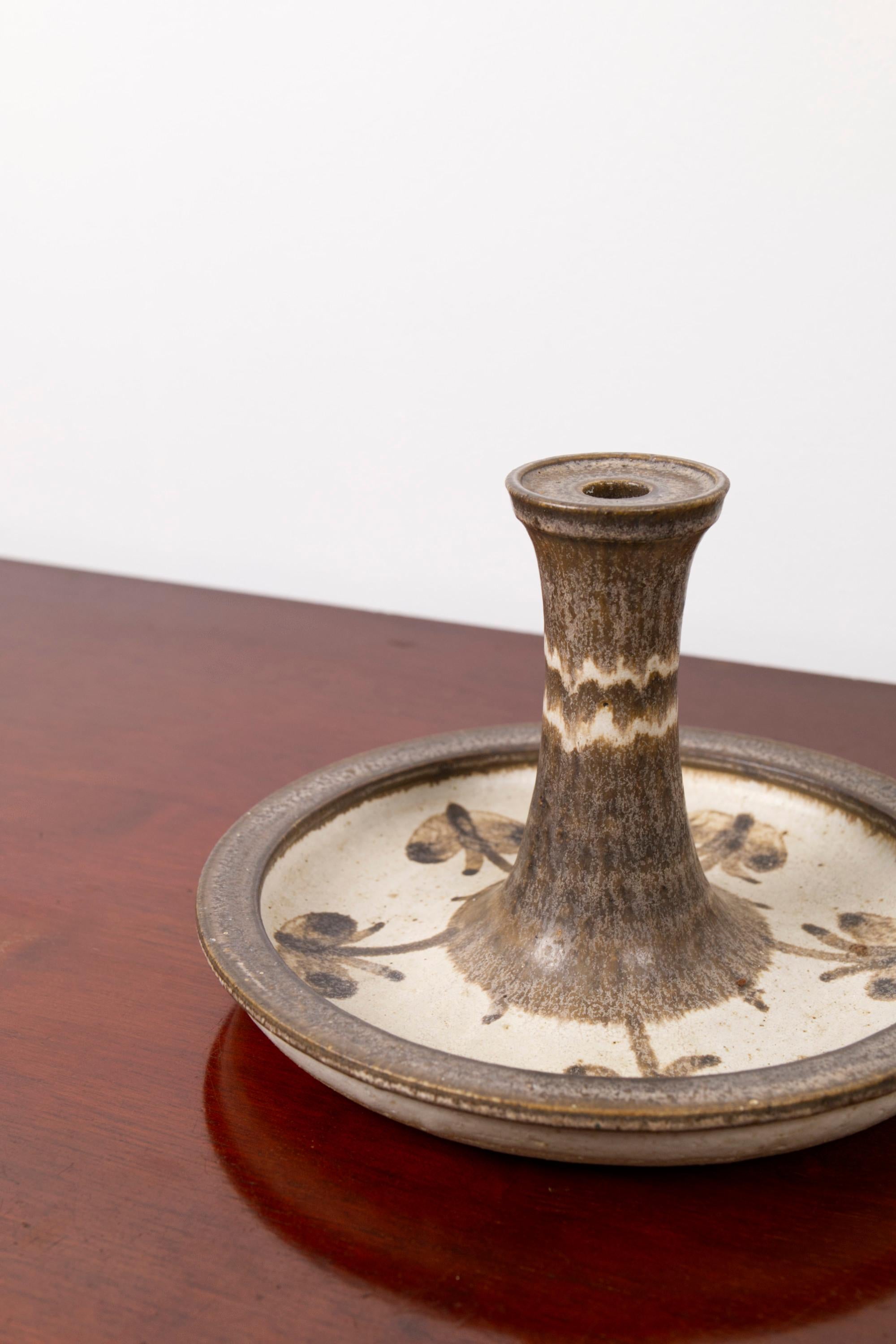 Large and sculptural Candle Holder/dish by Axella Stentøj, Denmark, 1960s For Sale 3
