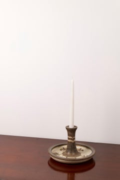 Large and sculptural Candle Holder/dish by Axella Stentøj, Denmark, 1960s