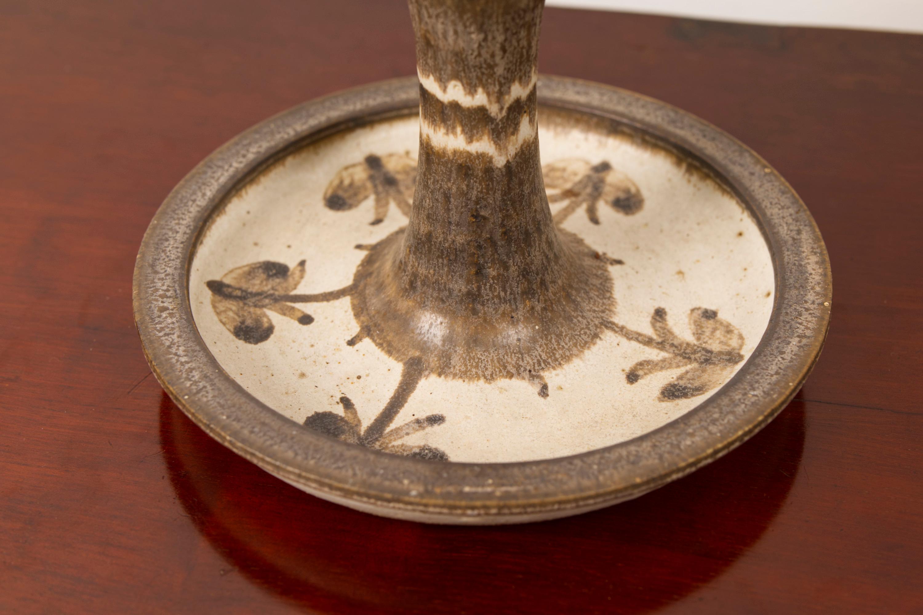 Large and sculptural Candle Holder/dish by Axella Stentøj, Denmark, 1960s In Good Condition For Sale In Balen, BE