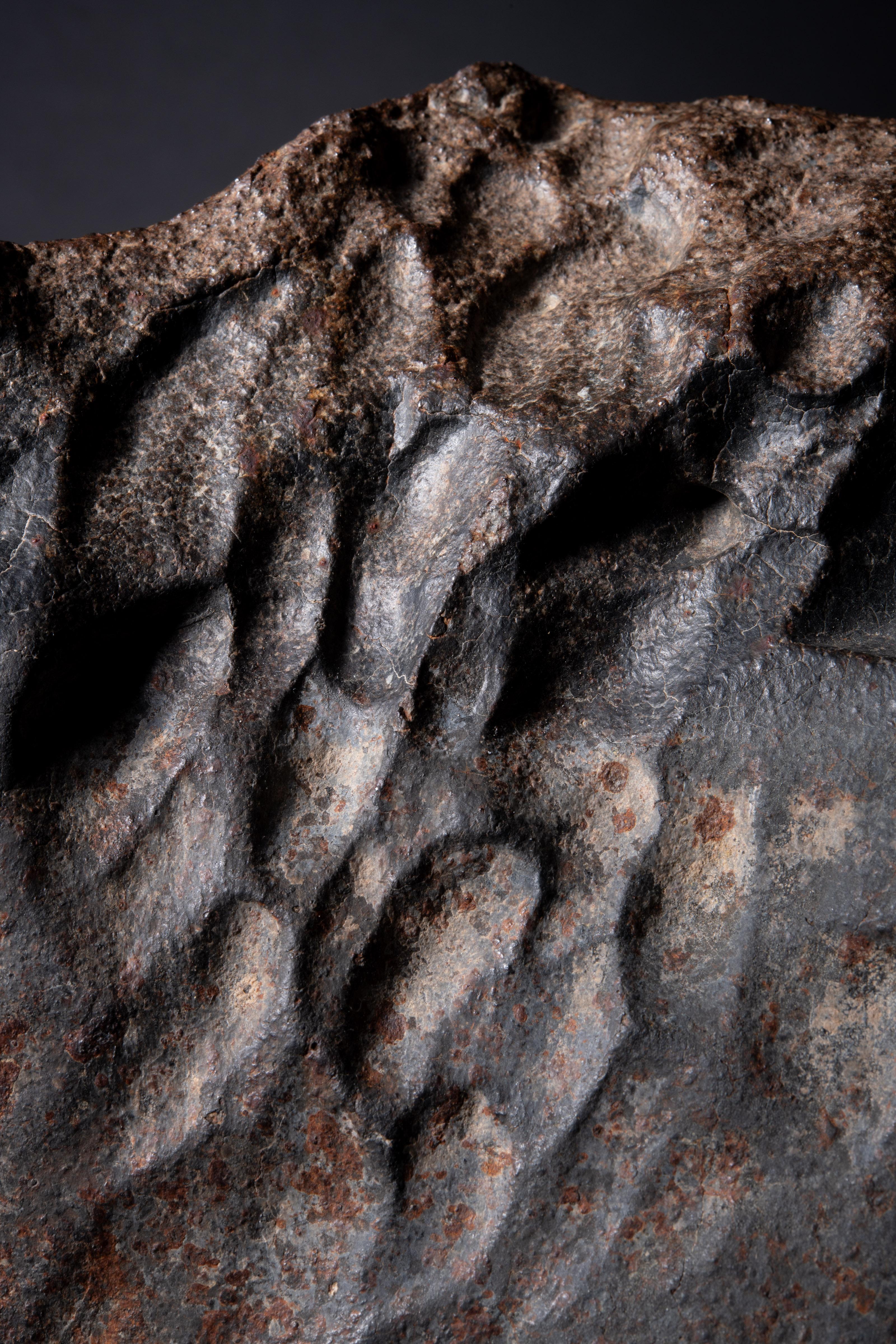 Meteorite pietrosa di grandi dimensioni e scultorea in vendita 1