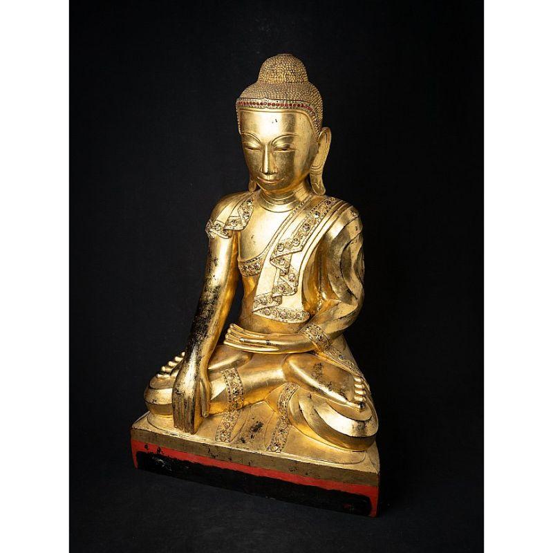 Large and Special Antique Burmese Buddha Statue from Burma For Sale 8
