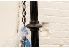 Large and Striking Midcentury Metal Strand Chandelier