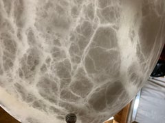 Large and Tall Alabaster Chandelier