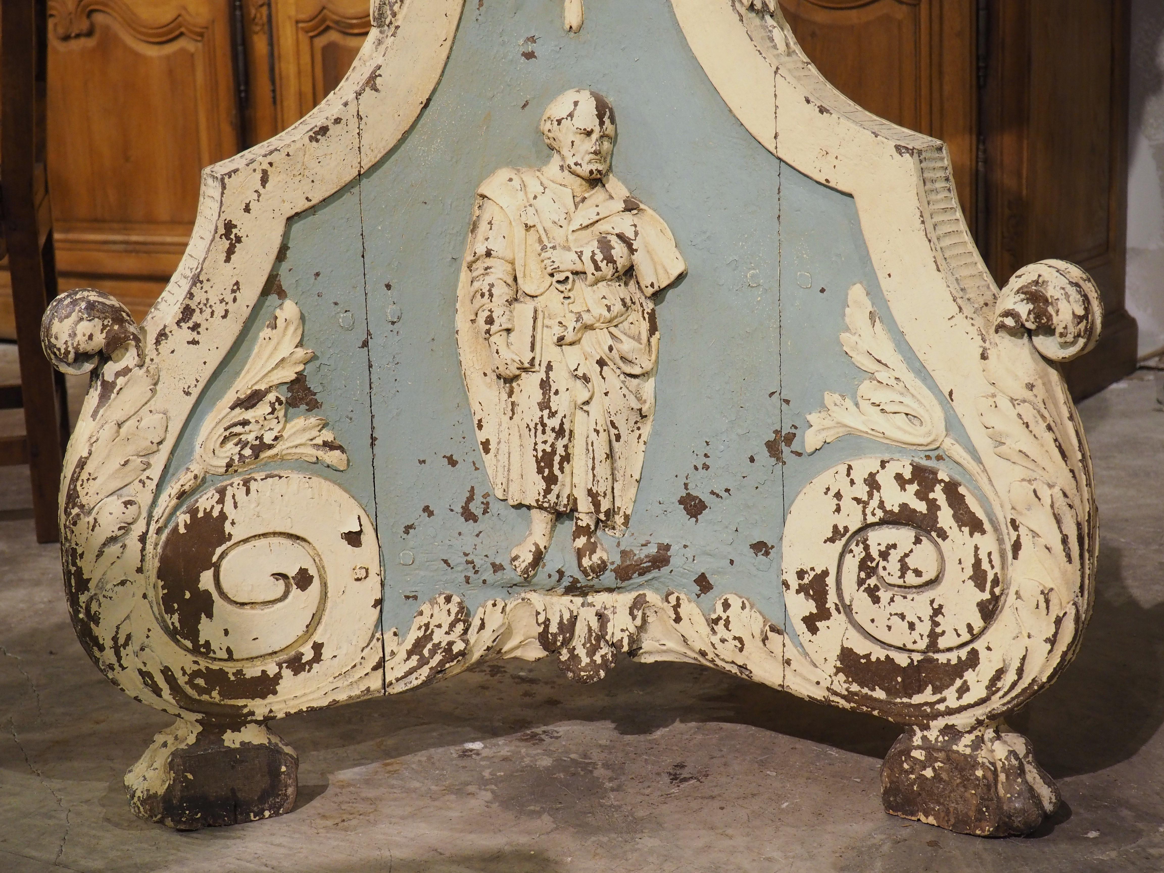 Large and Unique 18th Century Painted Wooden Jardinière from Bruges 5
