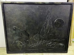 Grand et unique bas-relief en bronze de Mikhaïl Chemiakine