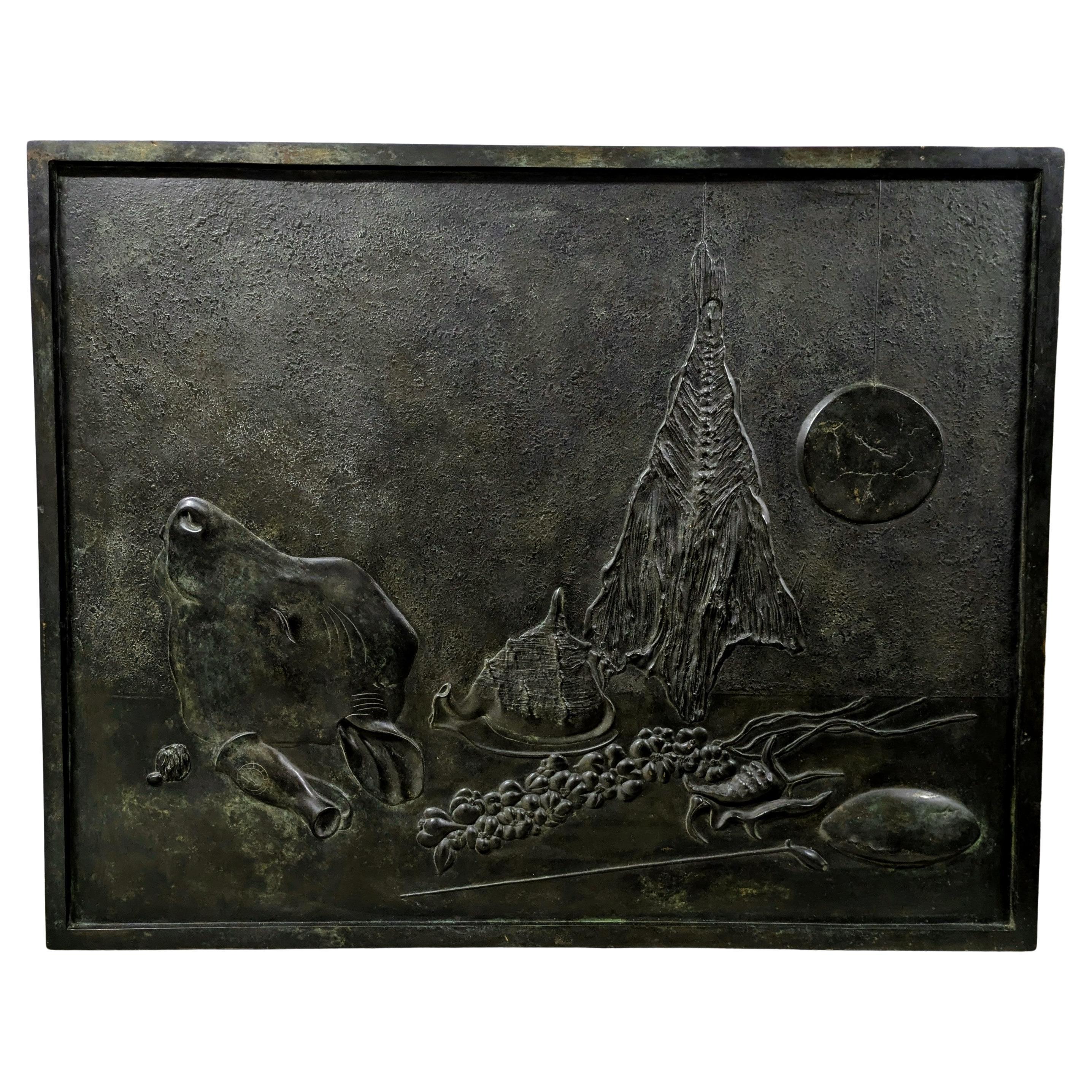 Large and unique Bas-relief bronze by Mikhaïl Chemiakine