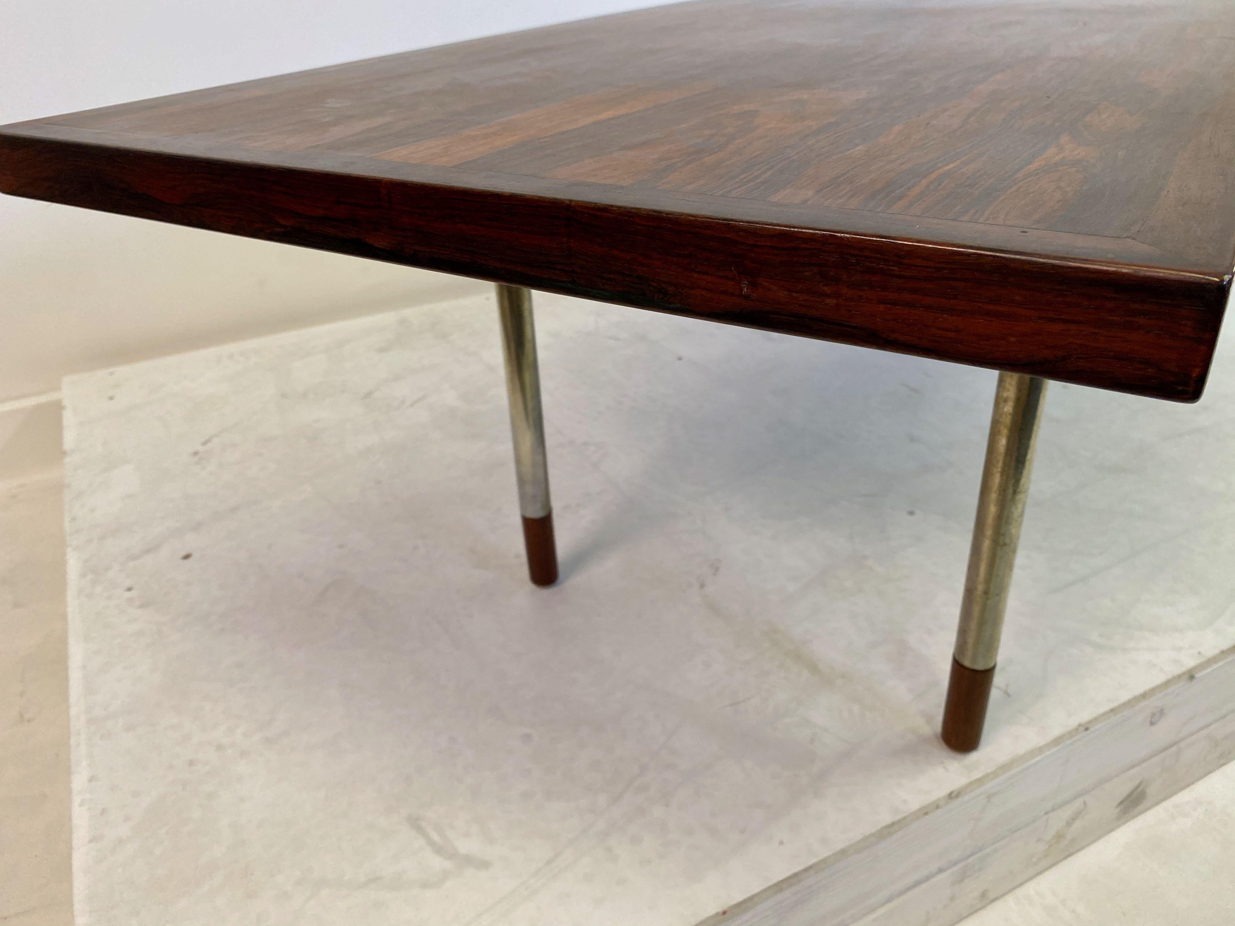 Large and Unique Danish Rosewood Coffee Table Attributed to Arne Vodder 4