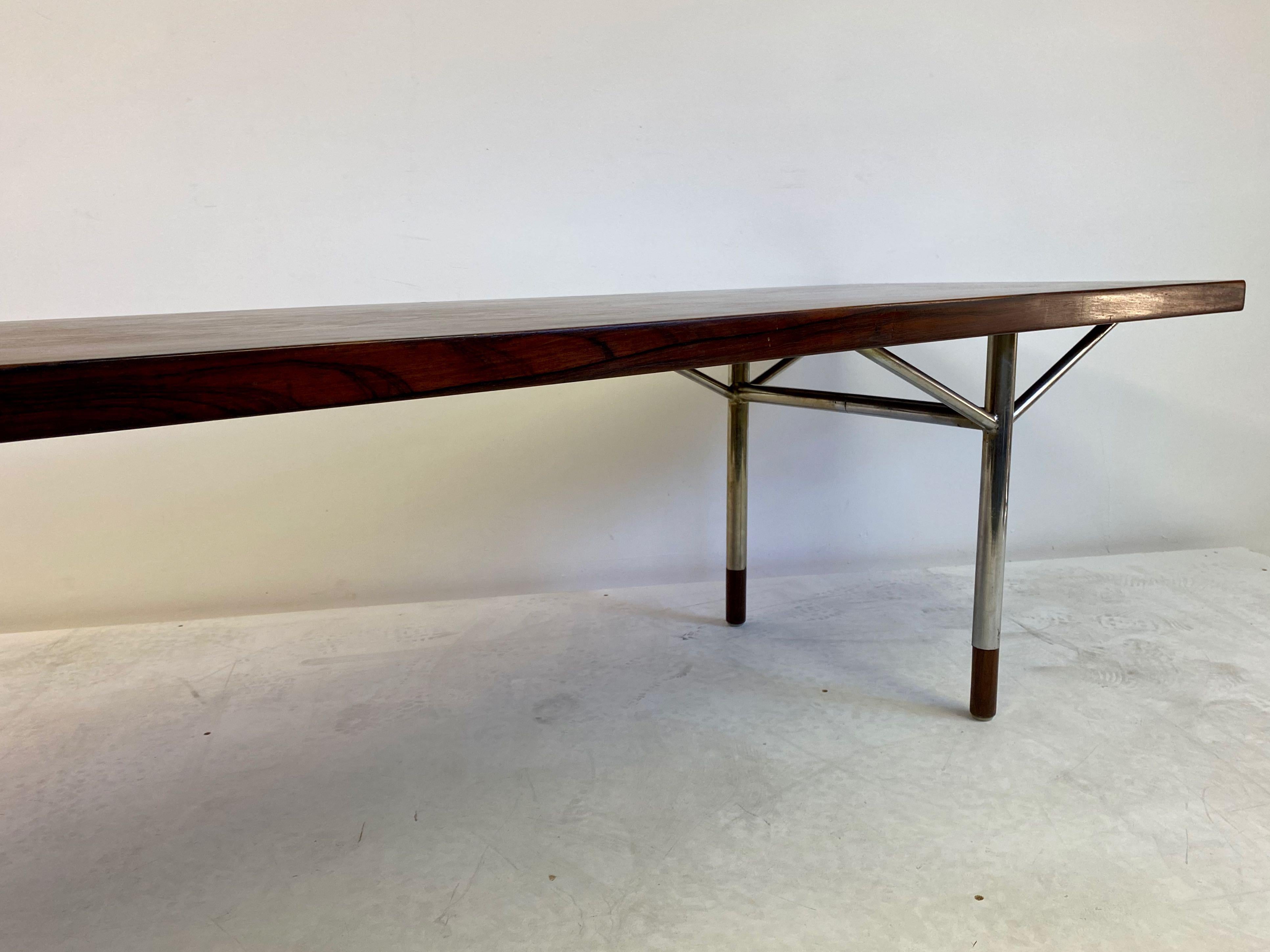 Large and Unique Danish Rosewood Coffee Table Attributed to Arne Vodder 5