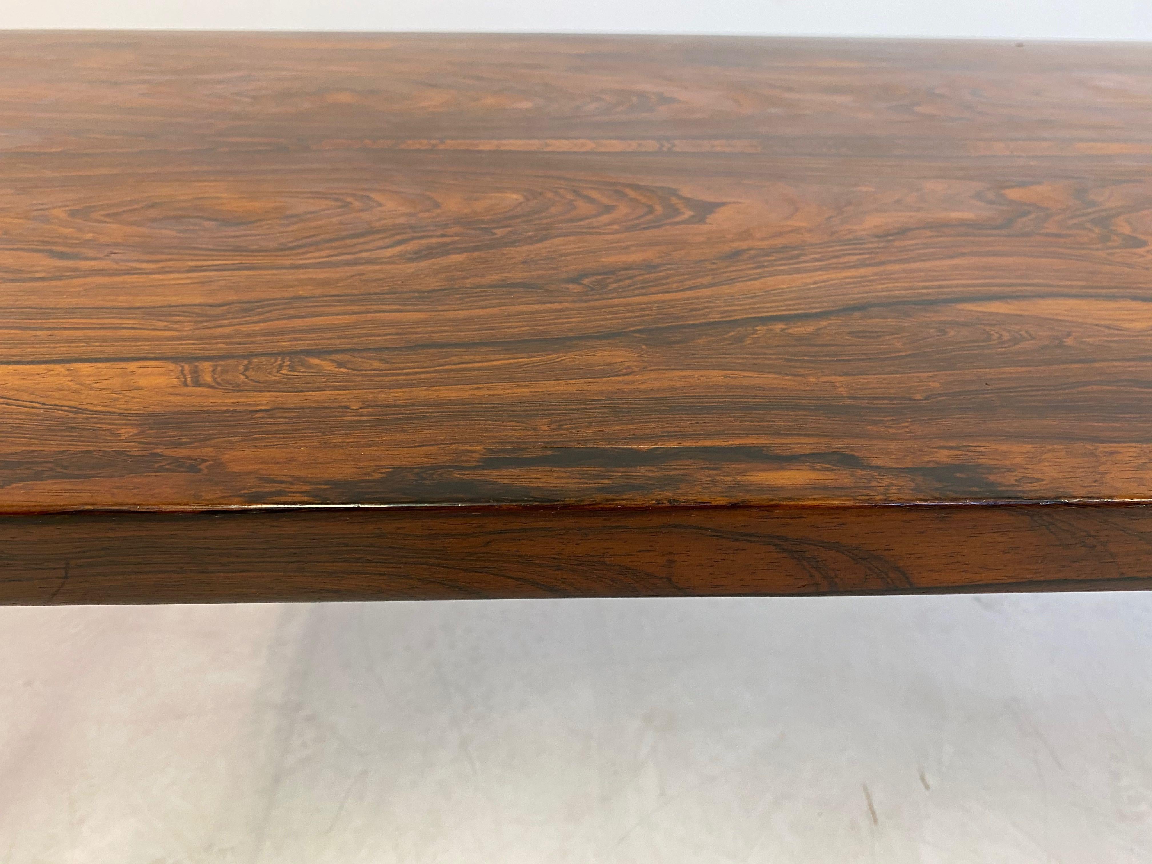 Large and Unique Danish Rosewood Coffee Table Attributed to Arne Vodder 7