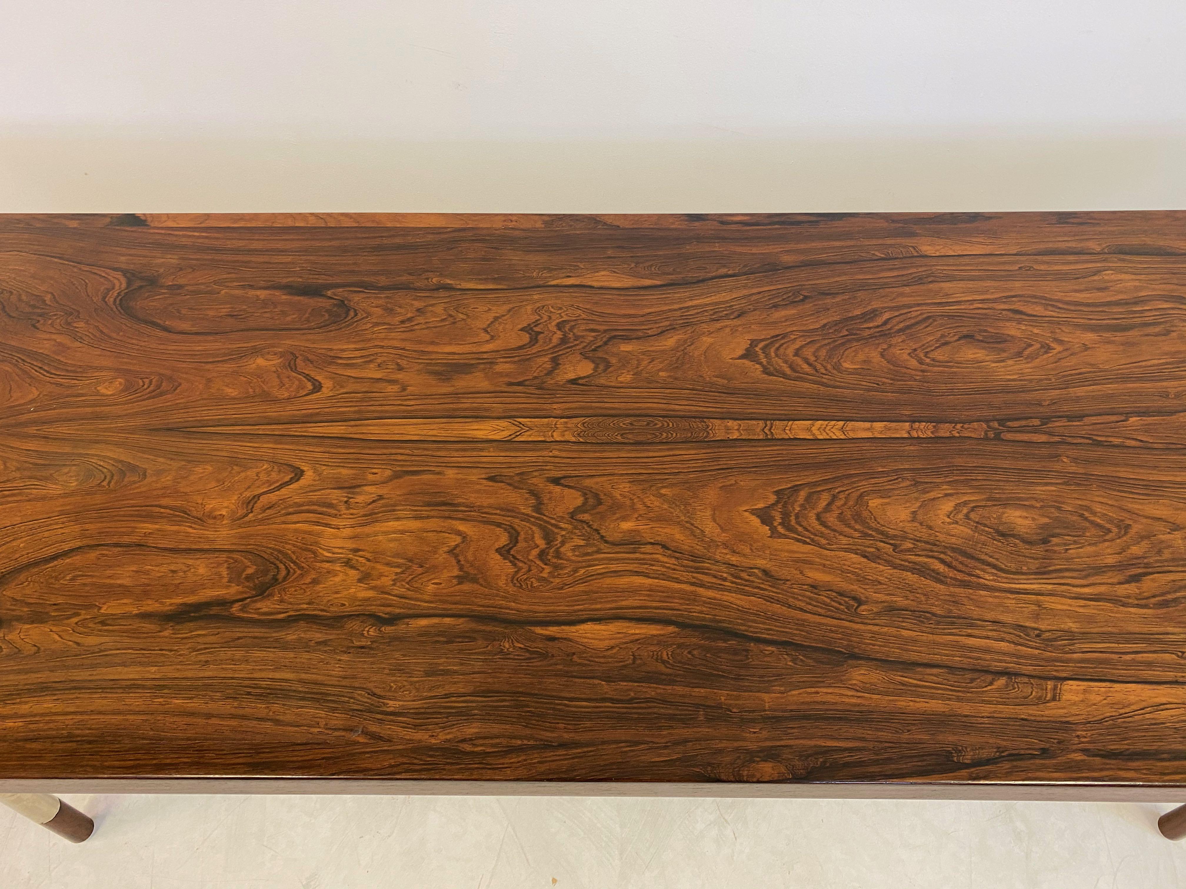 Large and Unique Danish Rosewood Coffee Table Attributed to Arne Vodder In Good Condition In London, London