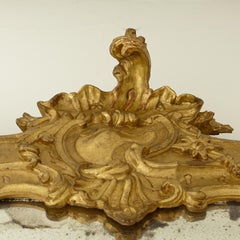 Large and Unusal 18th Century Italian Baroque Pier Mirror