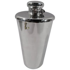 Large and Unusual Big Game-Era Sterling Silver Flask by Tiffany