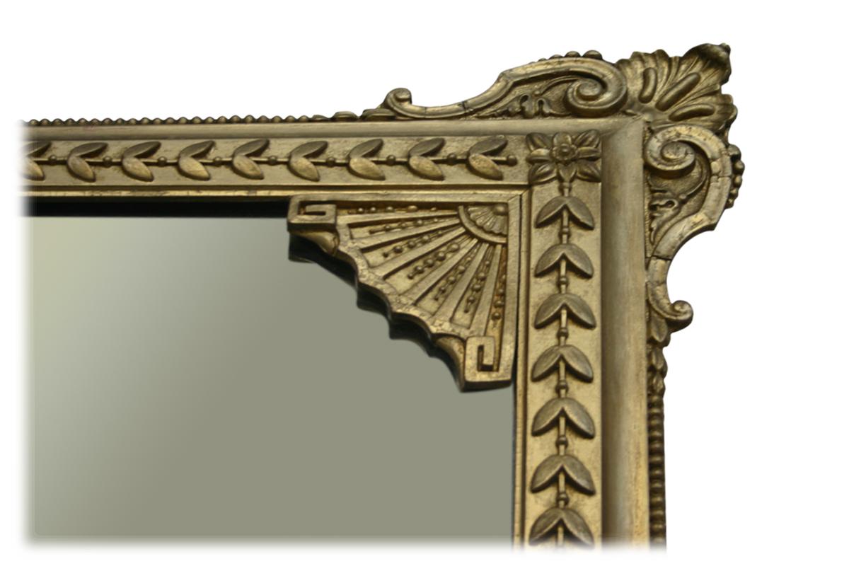Large and Well Proportioned Victorian 19th Century Giltwood Overmantle Mirror In Good Condition In Manchester, GB