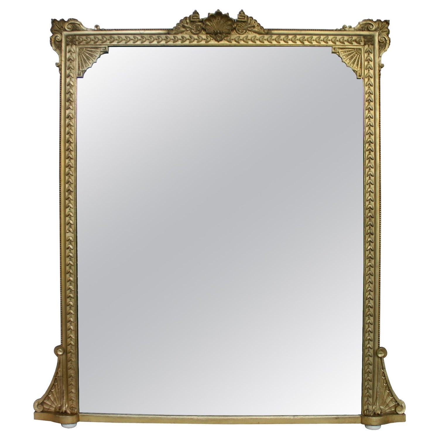 Large And Impressive Victorian Giltwood Overmantel Mirror For At 1stdibs Victorian Giltwood Overmantel Mirror, Victorian Overmantle Mirror White Bear