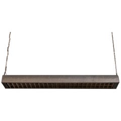 Large and Wide Danish Steel Pendant, 1960s