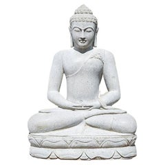 Large Andesite Stone Buddha Statue from Indonesia