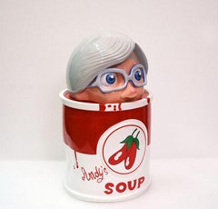 Large Andy Warhol ceramic design Massimo Giacon limited edition Superego product