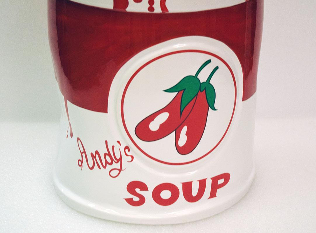 Grande ceramica Andy Warhol design Massimo Giacon prodotto in edizione limitata Superego In condizioni ottime in vendita a Parma, IT