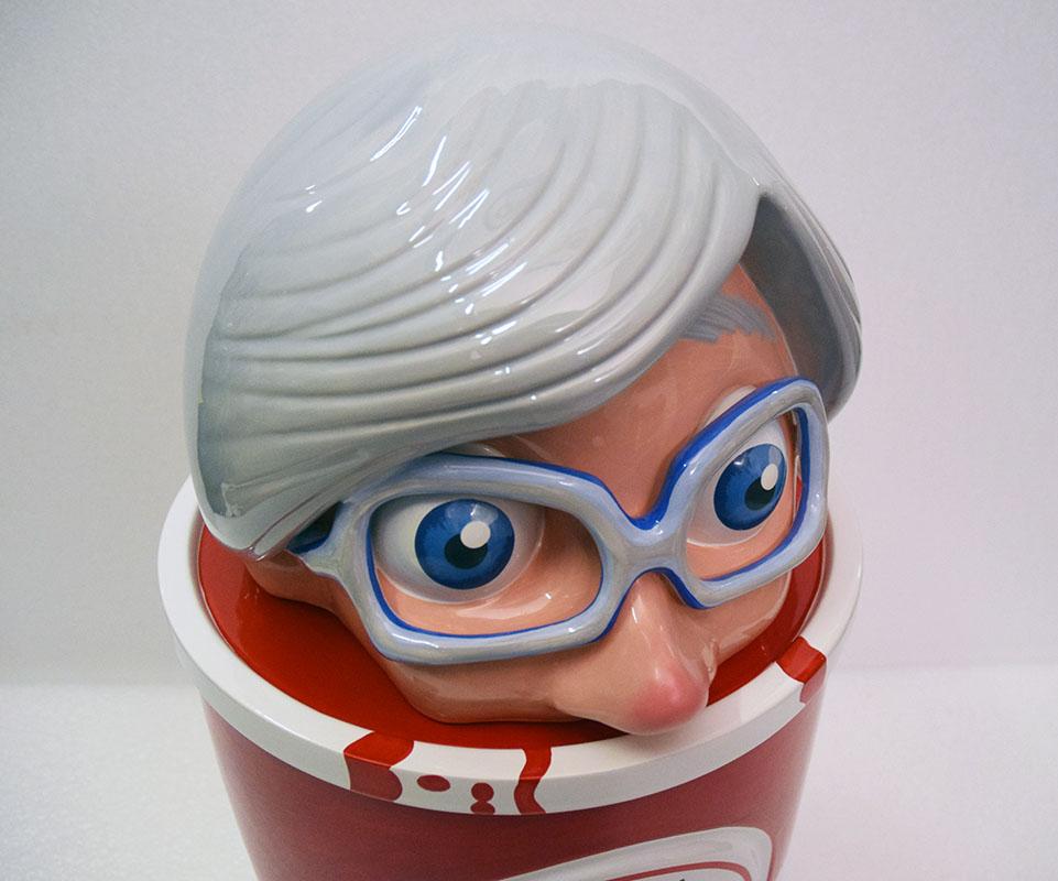 Ceramica Grande ceramica Andy Warhol design Massimo Giacon prodotto in edizione limitata Superego in vendita