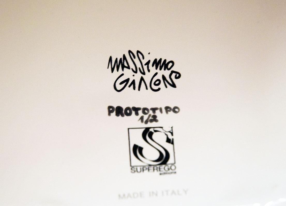 Grande ceramica Andy Warhol design Massimo Giacon prodotto in edizione limitata Superego in vendita 2