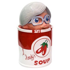 Gran diseño en cerámica de Andy Warhol Edición limitada de Massimo Giacon Producto Superego