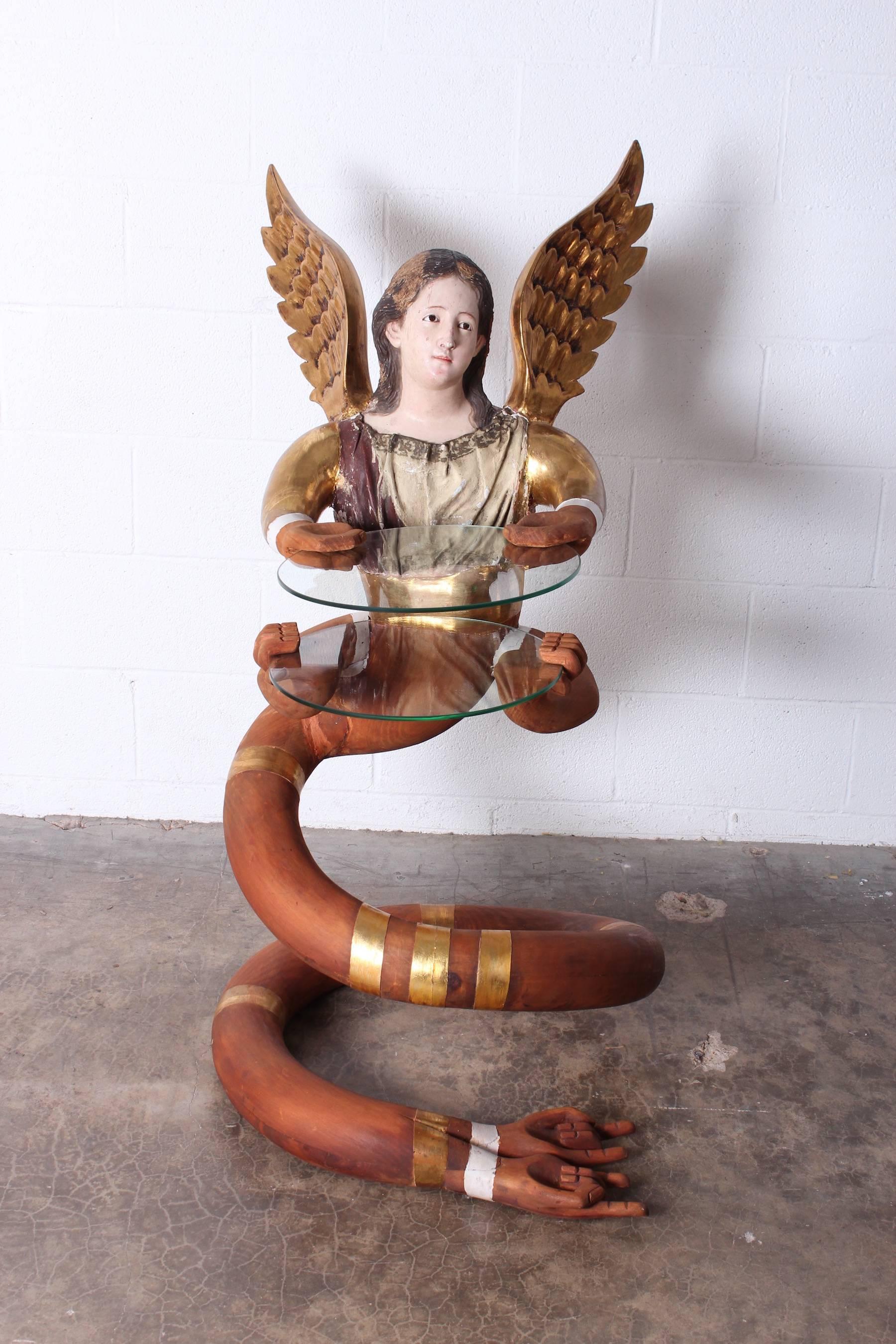 Large Angelic Serpentine Sculpture by Pedro Friedeberg In Good Condition In Dallas, TX